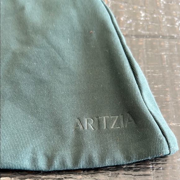 Aritzia Contour Off-the-Shoulder Twist Front Top in Deep Teal size  S - Picture 6 of 7